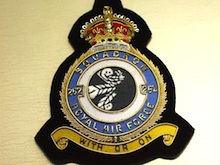 252 Squadron RAF KC wire blazer badge - Click Image to Close
